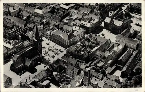 Ak Vejle Jutland Dänemark, Luftaufnahme