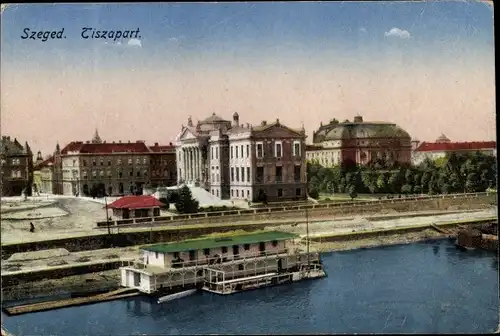 Ak Szeged Ungarn, Tiszapart