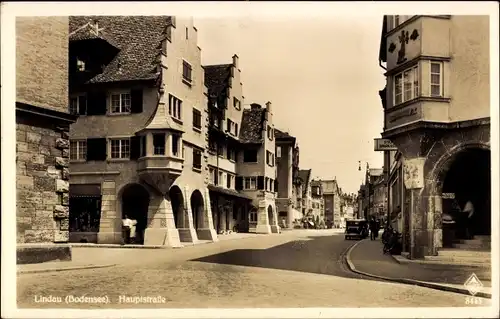 Ak Lindau am Bodensee Schwaben, Hauptstraße