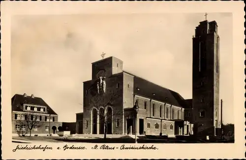 Ak Friedrichshafen am Bodensee, St. Petrus Canisius-Kirche