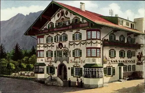 Ak Schliersee im Kreis Miesbach Oberbayern, Terofal's Gasthof Neuhaus zur Post