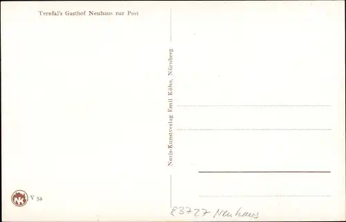 Ak Schliersee im Kreis Miesbach Oberbayern, Terofal's Gasthof Neuhaus zur Post