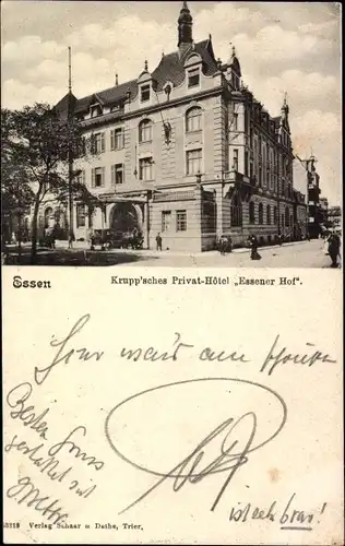 Ak Essen im Ruhrgebiet, Krupp'sches Privat Hotel Essener Hof