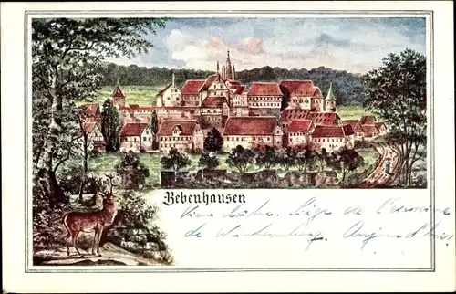 Künstler Ak Bebenhausen Tübingen am Neckar, Panorama
