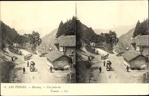 Stereo Ak Bussang Vosges, Vue prise du Tunnel