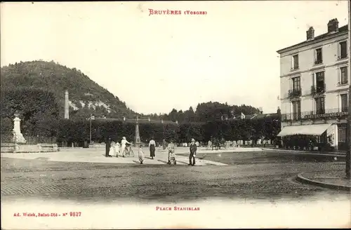 Ak Bruyères Vosges, Place Stanislas