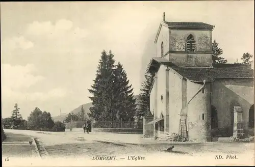 Ak Domrémy la Pucelle Lothringen Vosges, L'Eglise