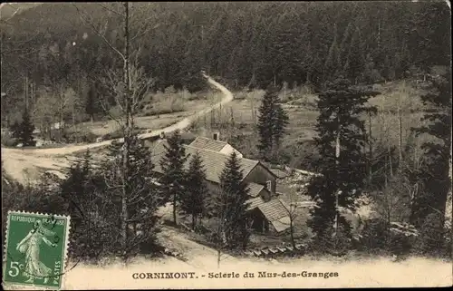 Ak Cornimont Vosges, Scierie du Mur des Granges