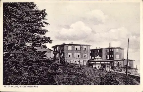 Ak Spindleruv Mlýn Spindlermühle Riesengebirge Region Königgrätz, Peterbaude, Petrova bouda