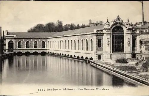 Ak Genève Genf Stadt, Bâtement des Forces Motrices