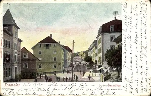 Ak Tramelan Kanton Bern, Grand Rue