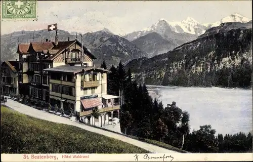 Ak Beatenberg Kanton Bern, Hotel Waldrand