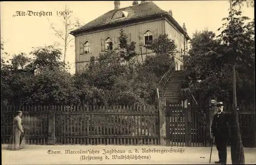 Ak Dresden Neustadt Radeberger Vorstadt, Ehem. Marcolini'sches Jagdhaus, Radeberger Straße