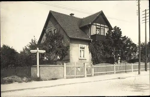 Foto Ak Dresden Nordost Bühlau, Heidemühlenweg, Ecke Bautzner Straße