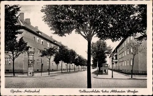 Ak Berlin Treptow Adlershof, Volkswohl Straße, Anna Seghers Straße, Ecke Altheider Straße, Bauhaus