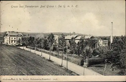 Ak Grüna Chemnitz Sachsen, Sanatorium Bad Grüna GmbH