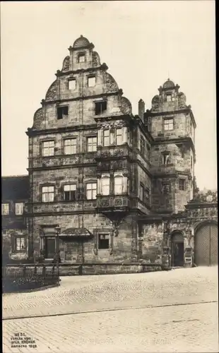 Ak Bamberg an der Regnitz Oberfranken, Blick auf die Alte Residenz, Renaissancestil