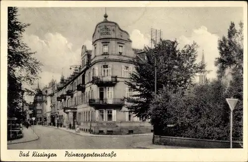Ak Bad Kissingen Unterfranken Bayern, Prinzregentenstraße, Hotel Bögel