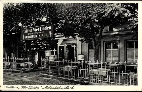 Ak Michendorf in der Mark, Gasthaus Vier Linden