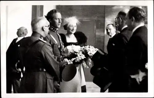 Ak König Leopold III. von Belgien, Astrid von Schweden