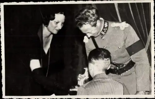 Foto Ak König Leopold III. von Belgien, Astrid von Schweden