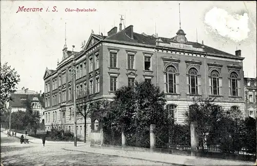 Ak Meerane in Sachsen, Oberrealschule