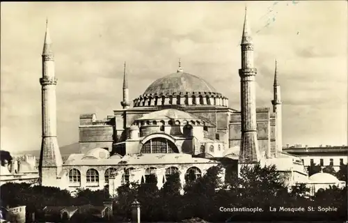 Ak Konstantinopel Istanbul Türkei, Mosquée St. Sophie, Vue générale