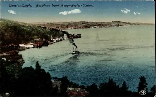 Ak Konstantinopel Istanbul Türkei, Bosphore Vani Keuy Beyler Scutari