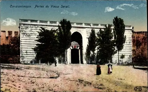 Ak Konstantinopel Istanbul Türkei, Portes du Vieux Serail