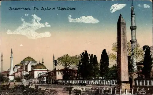 Ak Konstantinopel Istanbul Türkei, Ste. Sophie et l'hippodrome