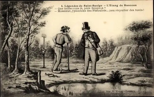 Ak Legendes de Saint Saulge, der Etang de Ranceau