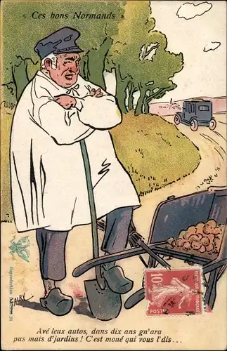 Künstler Ak Ce bon Normans, Ace deux autos, in zehn Jahren gn&#39;ara