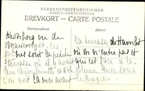 Ak Helsingør Helsingör Dänemark, Kronborg Slot, Schloss