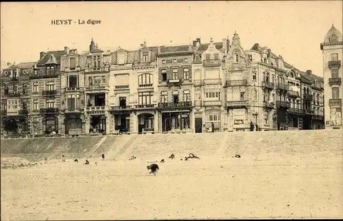 Ak Knokke Heist Heyst Knocke sur Mer Westflandern, La digue