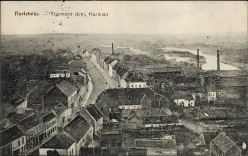 Ak Harelbeke Westflandern, Algemeen zicht, Oostkant