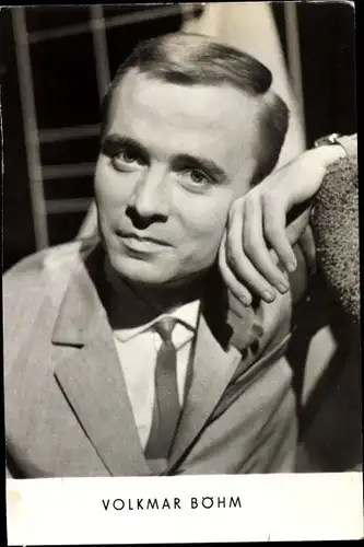 Ak Sänger Volkmar Böhm, Portrait, Anzug, Krawatte, Armbanduhr