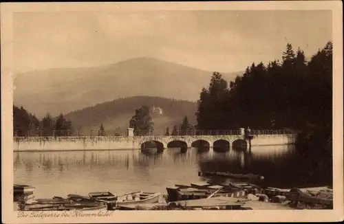 Ak Karpacz Górny Brückenberg Krummhübel Riesengebirge Schlesien, Talsperre