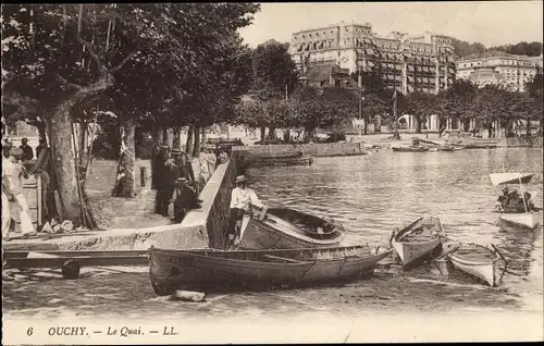 Ak Ouchy Lausanne Kanton Waadt, Le Quai