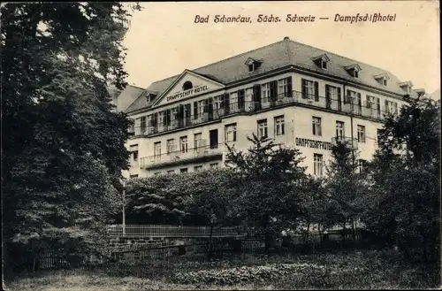 Ak Bad Schandau an der Elbe, Dampfschiffhotel