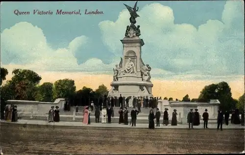 Ak London City England, Queen Victoria Memorial