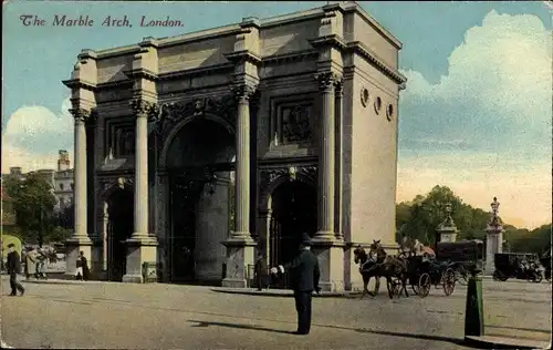 Ak London City England, The Marble Arch