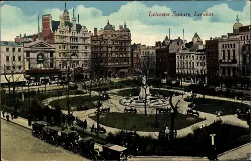 Ak London City England, Leicester Square