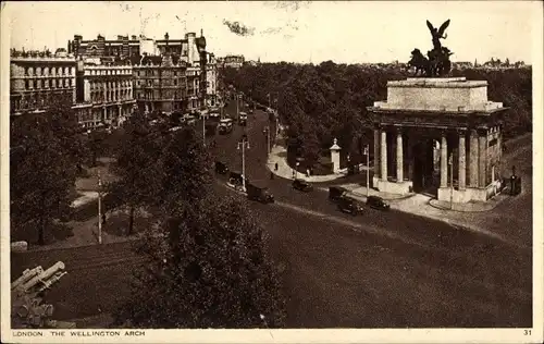 Ak London City England, The Wellington Arch