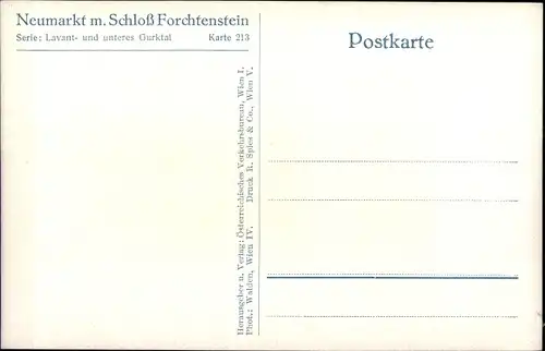 Ak Neumarkt in der Steiermark, Schloss Forchtenstein