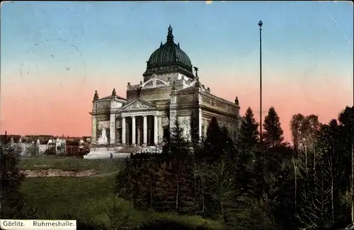 Ak Görlitz in der Lausitz, Ruhmeshalle