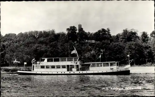 Ak Bootdienst Arnhem Westerbouwing, Dampfer M.S. Koningin Wilhelmina, Rederij Koppe, E. Heijmans