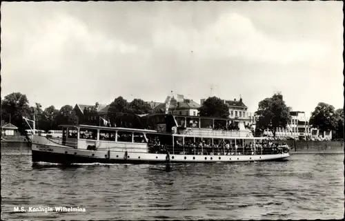 Ak MS Koningin Wilhelmina, Rederij Koppe, Bootdienst Arnhem Westerbouwing