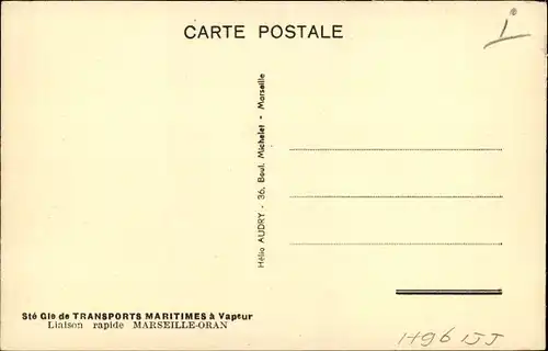 Ak Paquebot Sidi Bel Abbés, SGTM