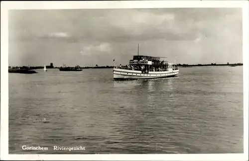 Ak Gorinchem Südholland, Flussdampfer