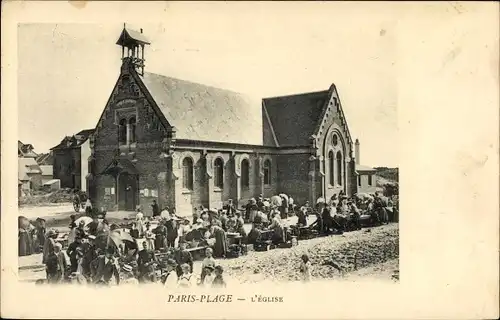 Ak Le Touquet Paris Plage Pas de Calais, L'Eglise